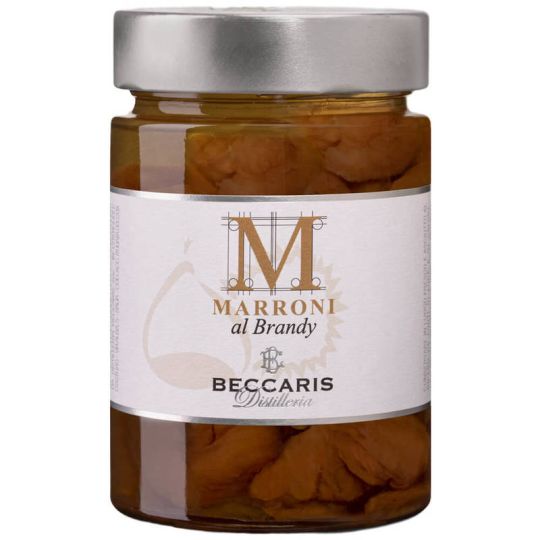 Beccaris - Frutta sotto Spirito Marroni al Brandy 100 ml.
