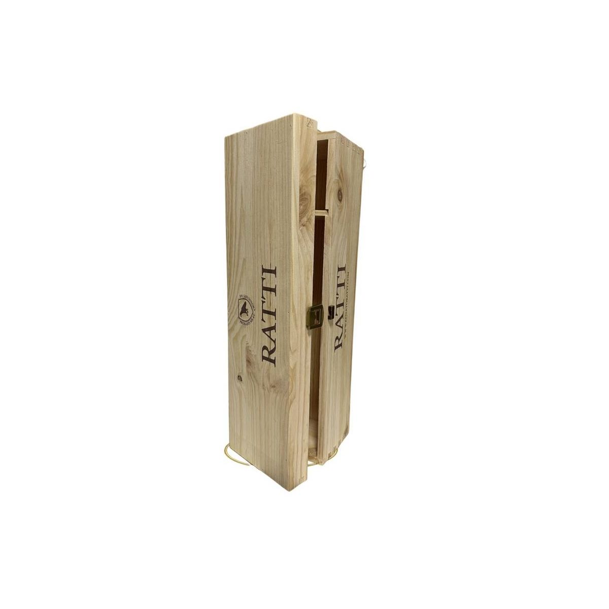 Cassetta Legno VUOTA Renato Ratti da 1 bottiglia MAGNUM