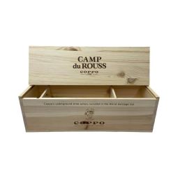 Cassetta Legno VUOTA Coppo Camp du Rouss da 1 bottiglia MAGNUM