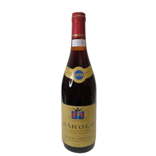 Vintage Bottle - Giorgio Carnevale Barolo DOC 1974 0,75 lt. - COD. 2318