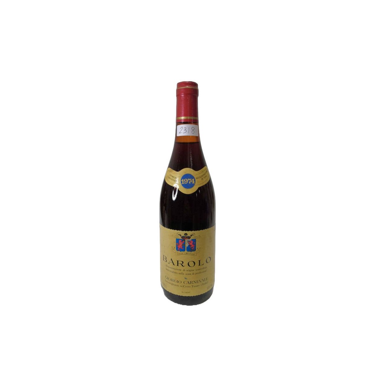 Vintage Bottle - Giorgio Carnevale Barolo DOC 1974 0,75 lt. - COD. 2318