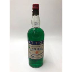 Vintage Bottle - Ottoz Elixir Gènèpy Des Alpes Valdotaines Sigillo Stella 1 lt. LOW LEVEL - COD. 5048