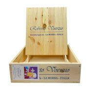 Cassetta Legno VUOTA Roberto Voerzio Barolo del Comune di La Morra 2018 da 3 bottiglie