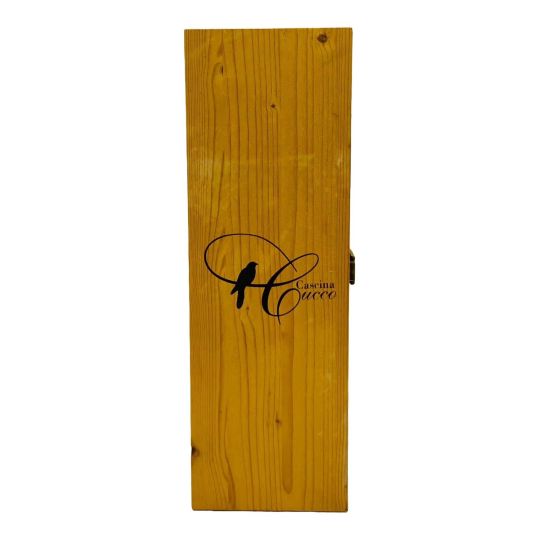 Cassetta Legno VUOTA Cascina Cucco da 1 bottiglia MAGNUM