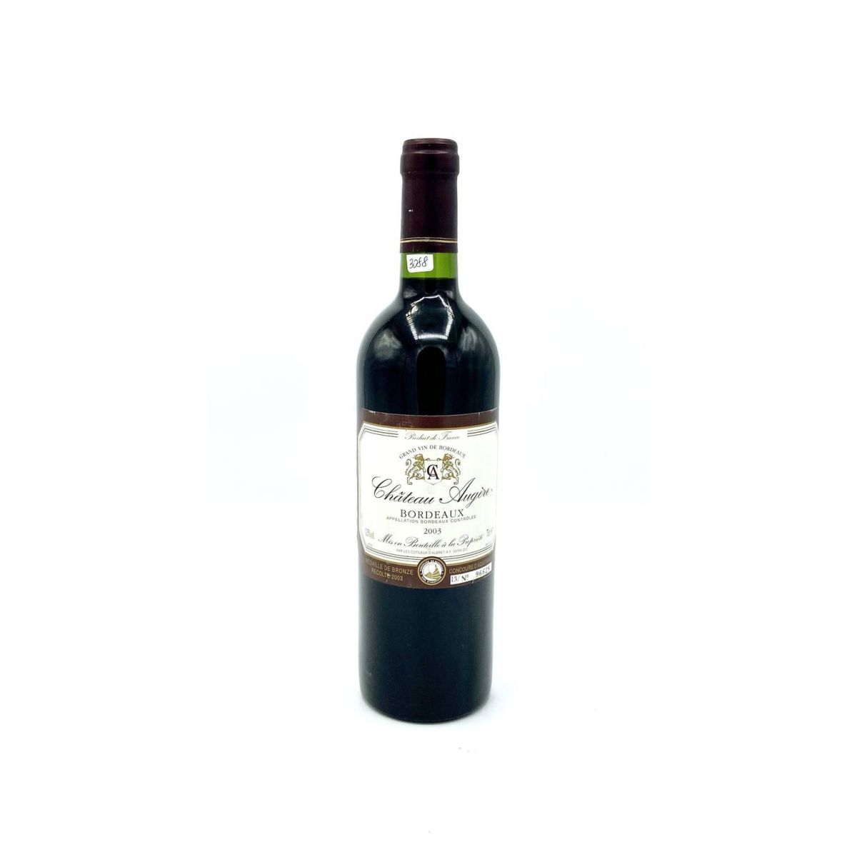Vintage Bottle - Chateau Augere Bordeaux 2003 0,75 lt. - COD. 3088