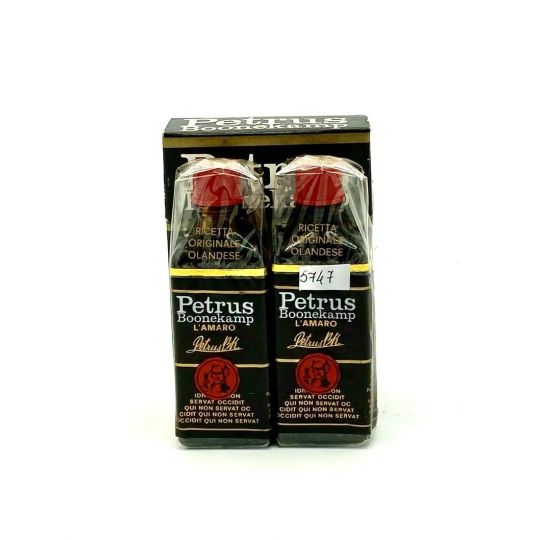 Vintage Bottle - Miniature / Mignon L'Amaro Petrus Boonekarp 21 cc 2 pezzi