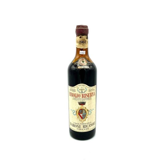 Vintage Bottle - Barone Ricasoli Chianti Classico Brolio Riserva DOC 1967 0,72 lt. - COD. 3360