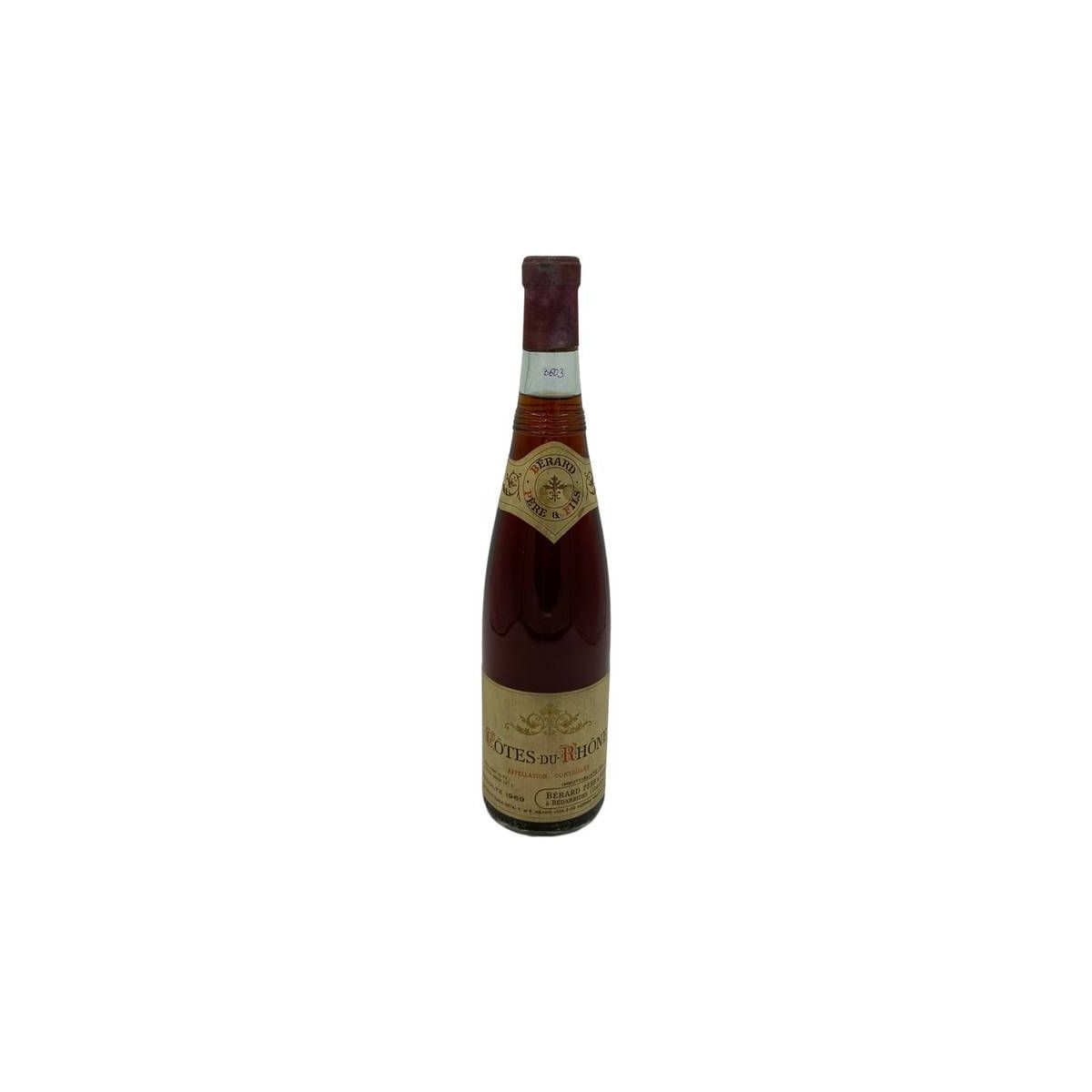Vintage Bottle - Berard Pere & Fils Cotes du Rhone 1969 0,75 lt. - COD. 3603