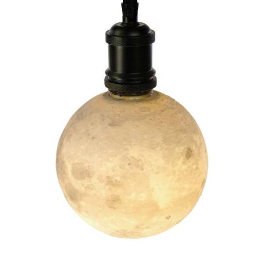 Werner Voss - Lampadina LED Light Luna Bulb Moon white E27 - 4.5W - 220V  14.5x14.5x17.5 cm