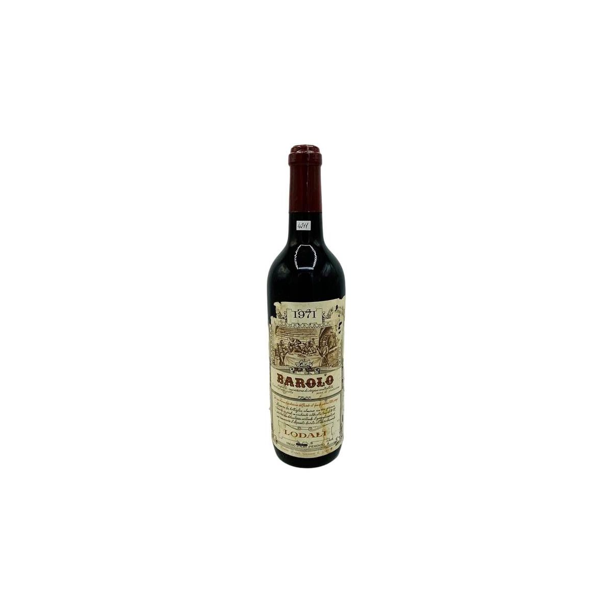 Vintage Bottle - Lodali Barolo DOC 1971 0,75 lt. RUINED LABEL - COD. 4211