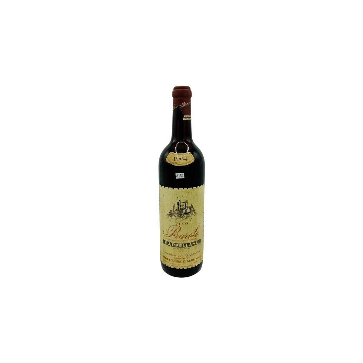 Vintage Bottle - Dott. G. Cappellano Barolo DOC 1964 0,72 lt. CAPSULE PROBLEM - COD. 4496