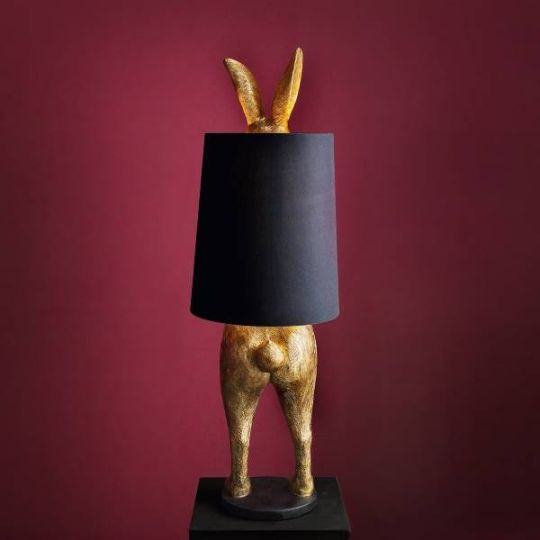 Werner Voss - Lampada da Pavimento Hiding Rabbit Coniglio Nascosto Black 115cm
