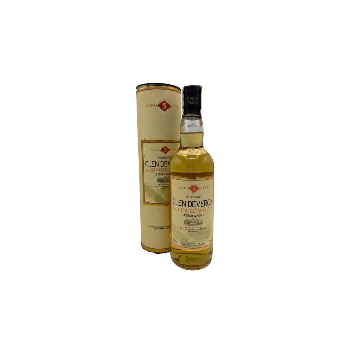 William Lawson's - Glen Deveron Highland Single Malt 5 y Whisky 1994 0,70 lt. + Box - COD. 6159