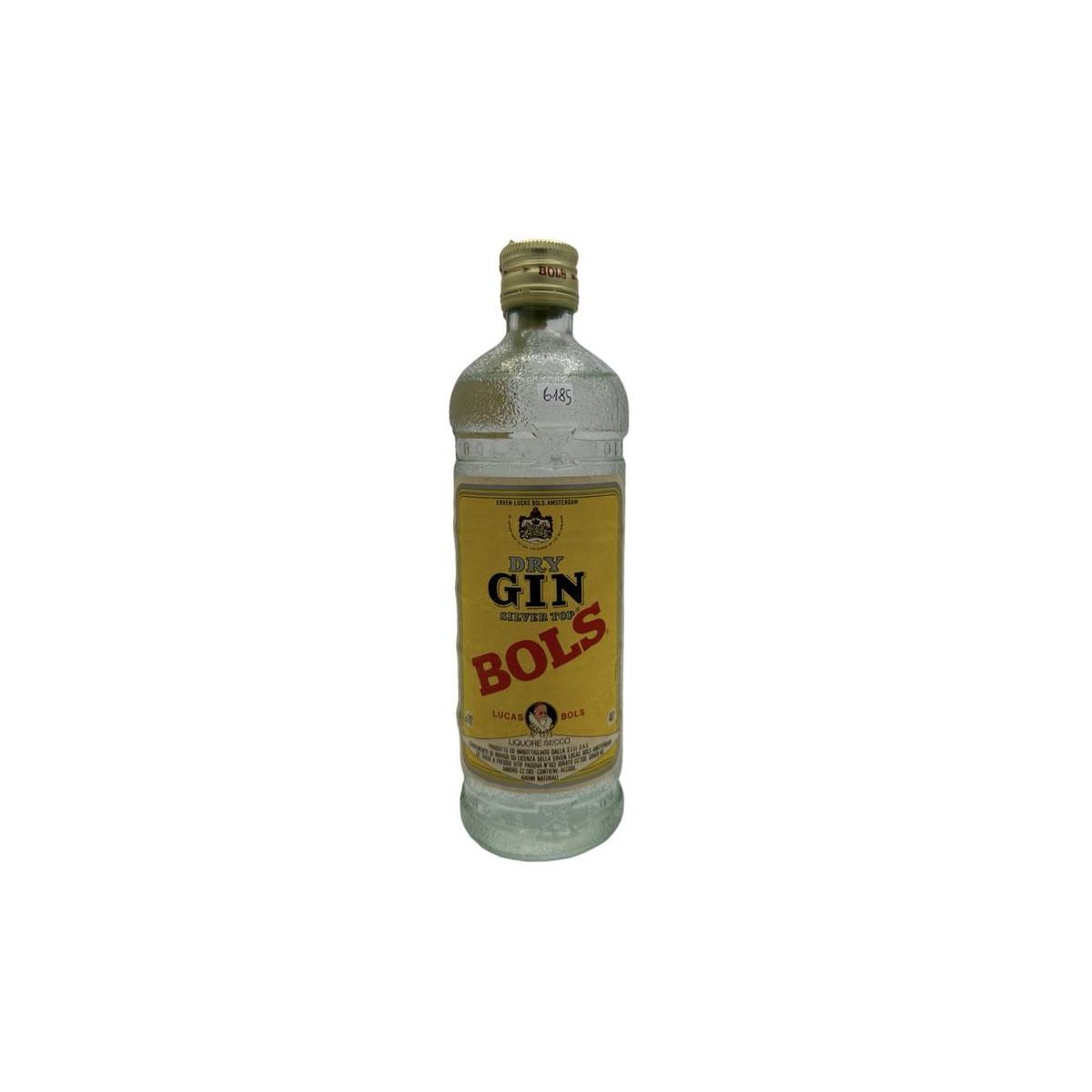 Vintage Bottle - Lucas Bols Dry Gin Silver Top Bols 0,70 lt. - COD. 6185