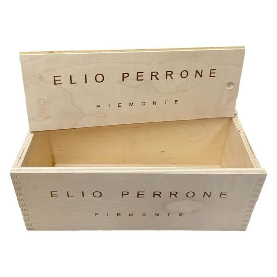 Cassetta Legno VUOTA Elio Perrone Tasmorcan da 1 bottiglia JEROBOAM