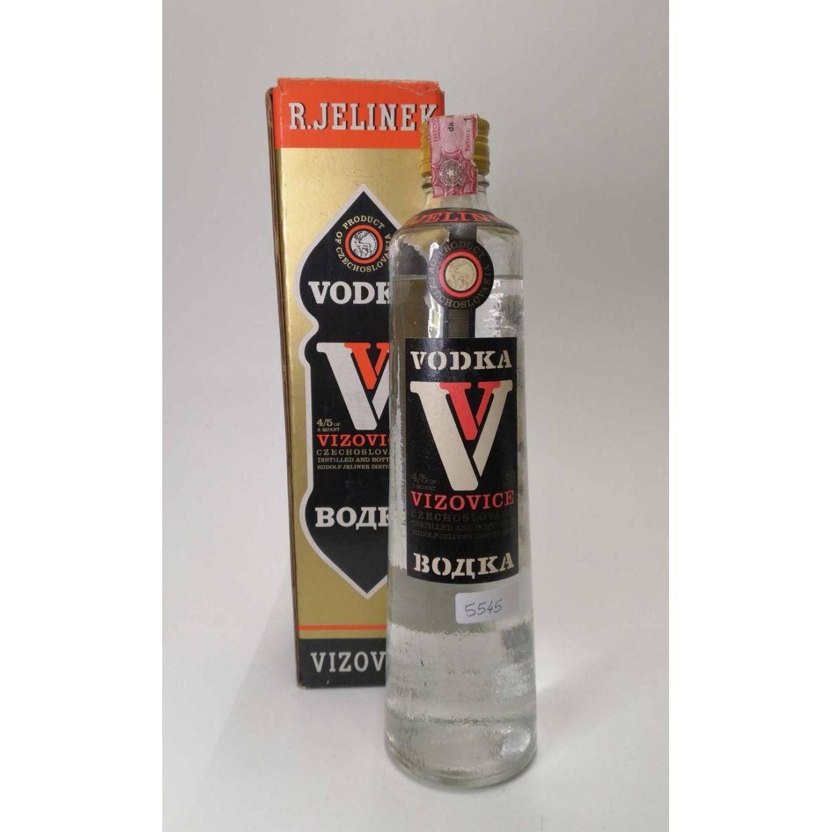 Vintage Bottle - R. Jeliken Vodka 0,75 lt. + Box  - COD. 5545