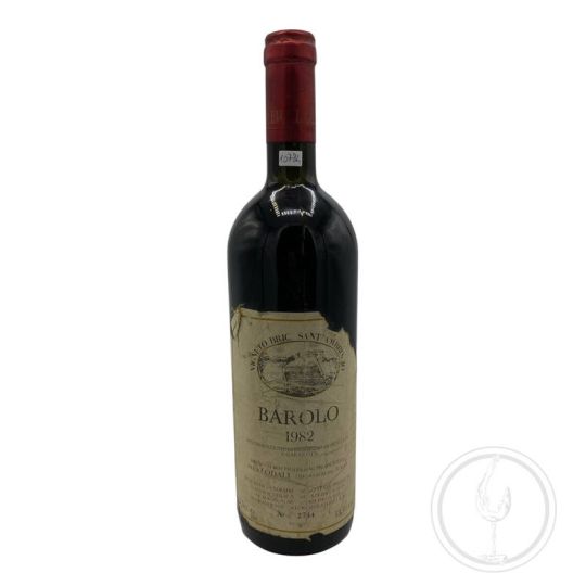 Vintage Bottle - Lodali Barbaresco DOCG Vigneto Bric Sant'Ambrogio 1982 0,75 lt. RUINED LABEL - COD. 10784