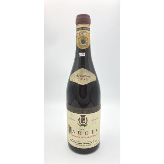 Vintage Bottle - Consorzio Agrario Provinciale di Asti Barolo DOC 1964 0,72 lt. - COD. 2846