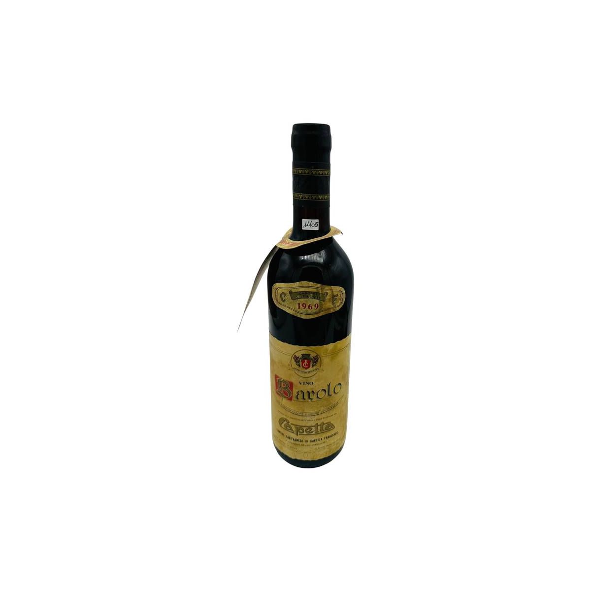 Vintage Bottle - Capetta Barolo DOC 1969 0,72 lt. - COD. 11105