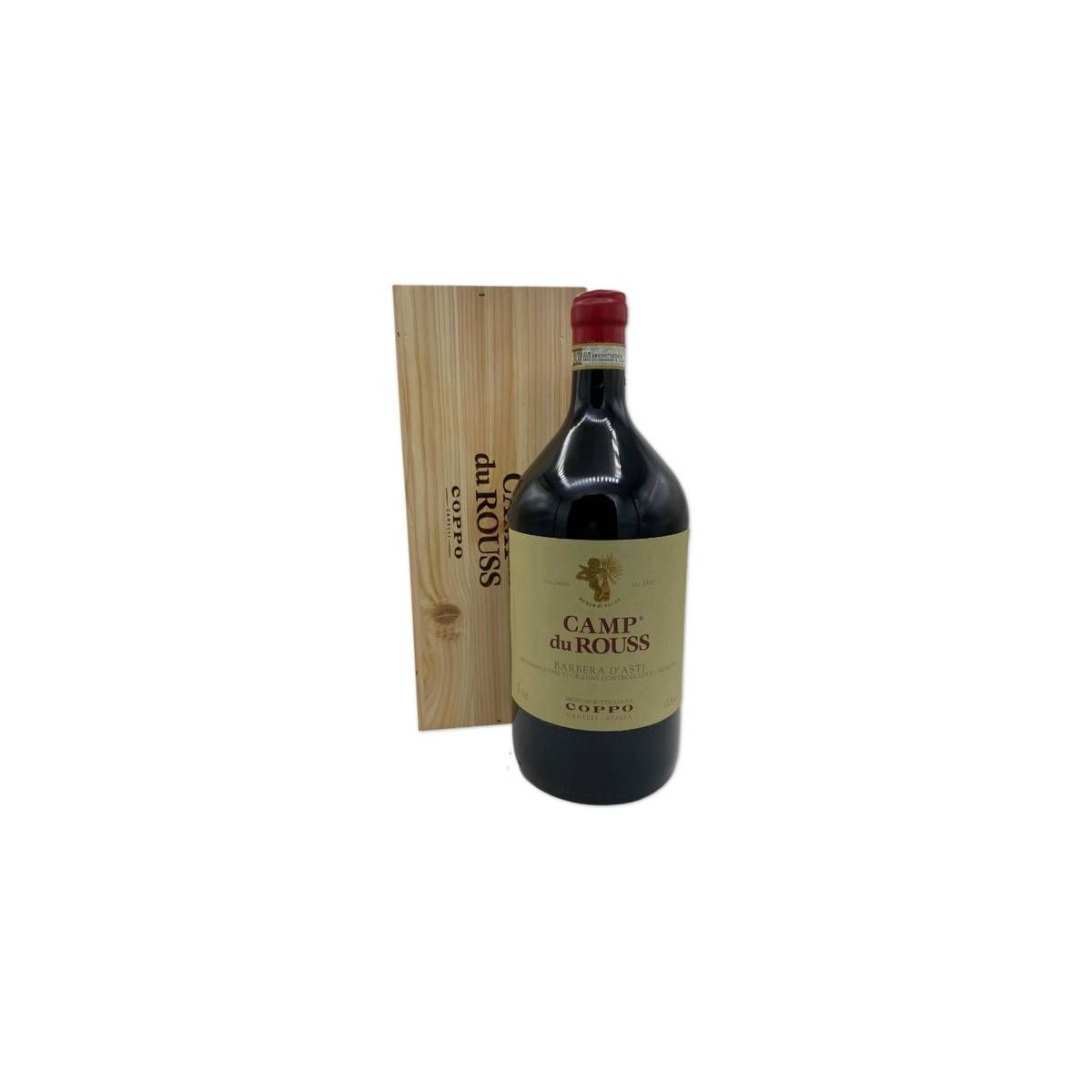 Coppo - Barbera d'Asti Superiore DOCG Camp du Rouss 2022 3 lt. JEROBOAM + Box Legno