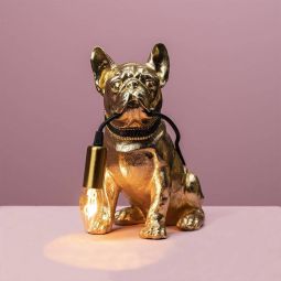 Werner Voss - Lampada da Tavolo Dog Francis Francis il Cane Gold