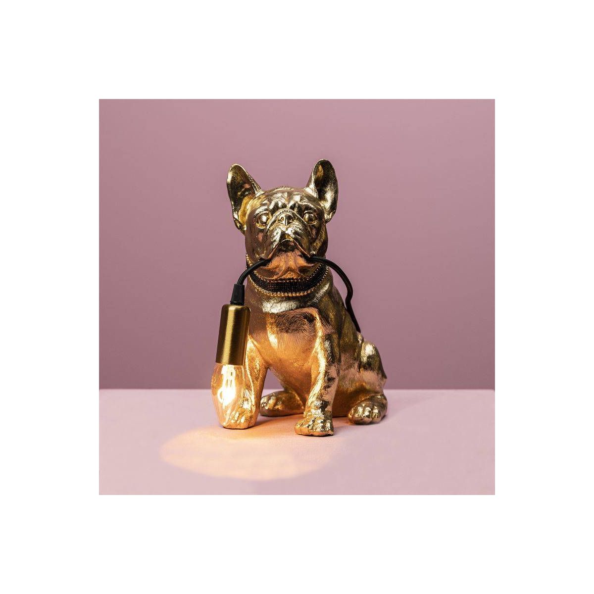 Werner Voss - Lampada da Tavolo Dog Francis Francis il Cane Gold