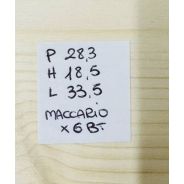 Cassetta Legno VUOTA Pico Maccario Piemonte Sauvignon VITA da 6 Bottiglie