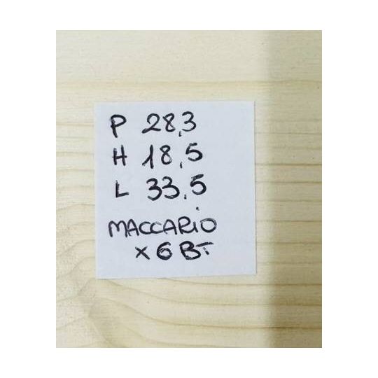 Cassetta Legno VUOTA Pico Maccario Piemonte Sauvignon VITA da 6 Bottiglie