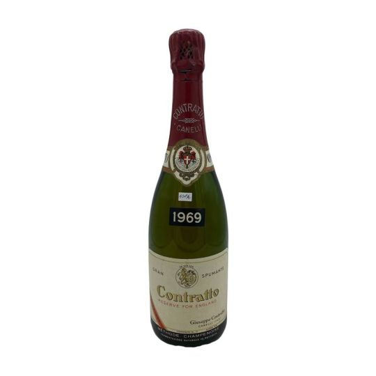 Vintage Bottle - Contratto Metodo Champenoise Reserve For England Extra Dry 1969 0,75 lt.  - COD. 10176