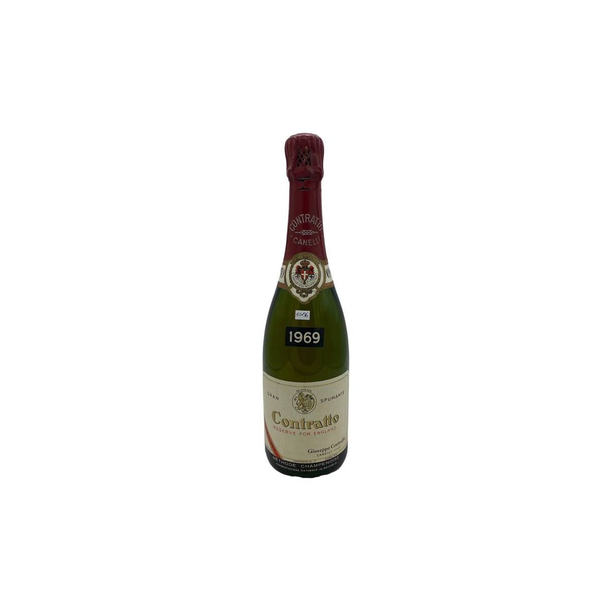 Vintage Bottle - Contratto Metodo Champenoise Reserve For England Extra Dry 1969 0,75 lt.  - COD. 10176