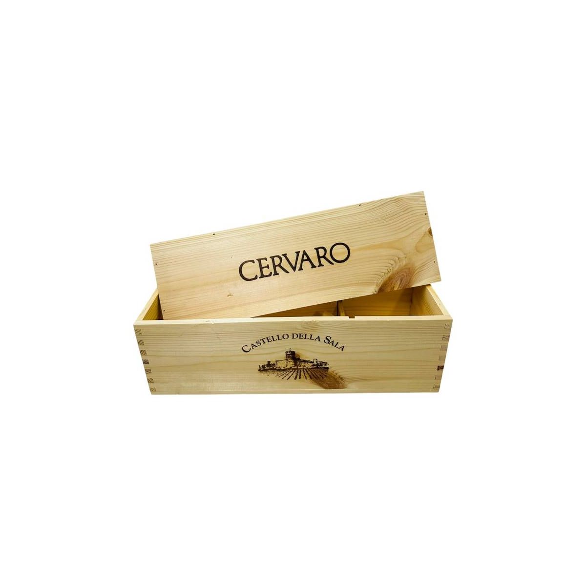 Cassetta Legno VUOTA Marchesi Antinori Cervaro della Sala da 1 bottiglia magnum