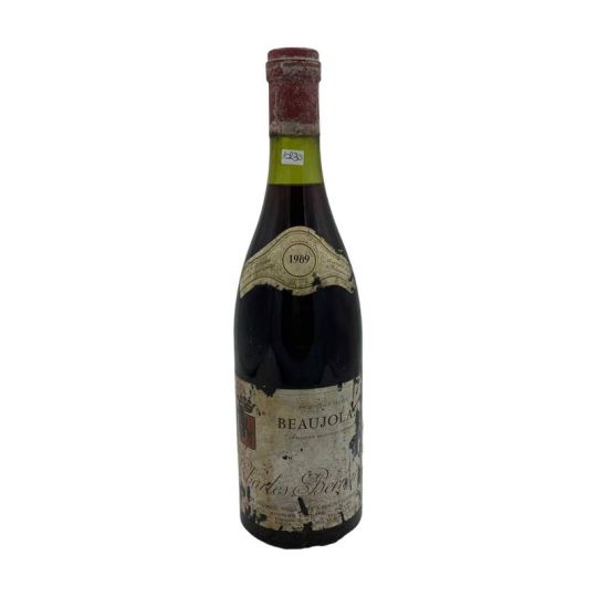 Vintage Bottle - Charles Bernard Beaujolais 1969 0,72 lt. RUINED LABEL - COD. 10230