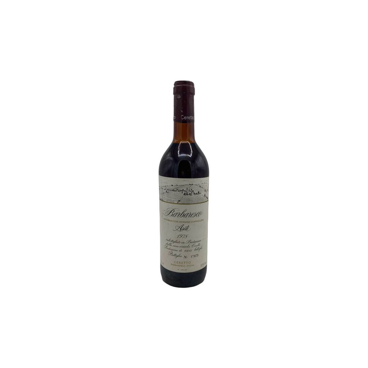 Vintage Bottle - Ceretto Barbaresco DOC Asili 1978 0,75 lt. - COD. 10327 / 10336