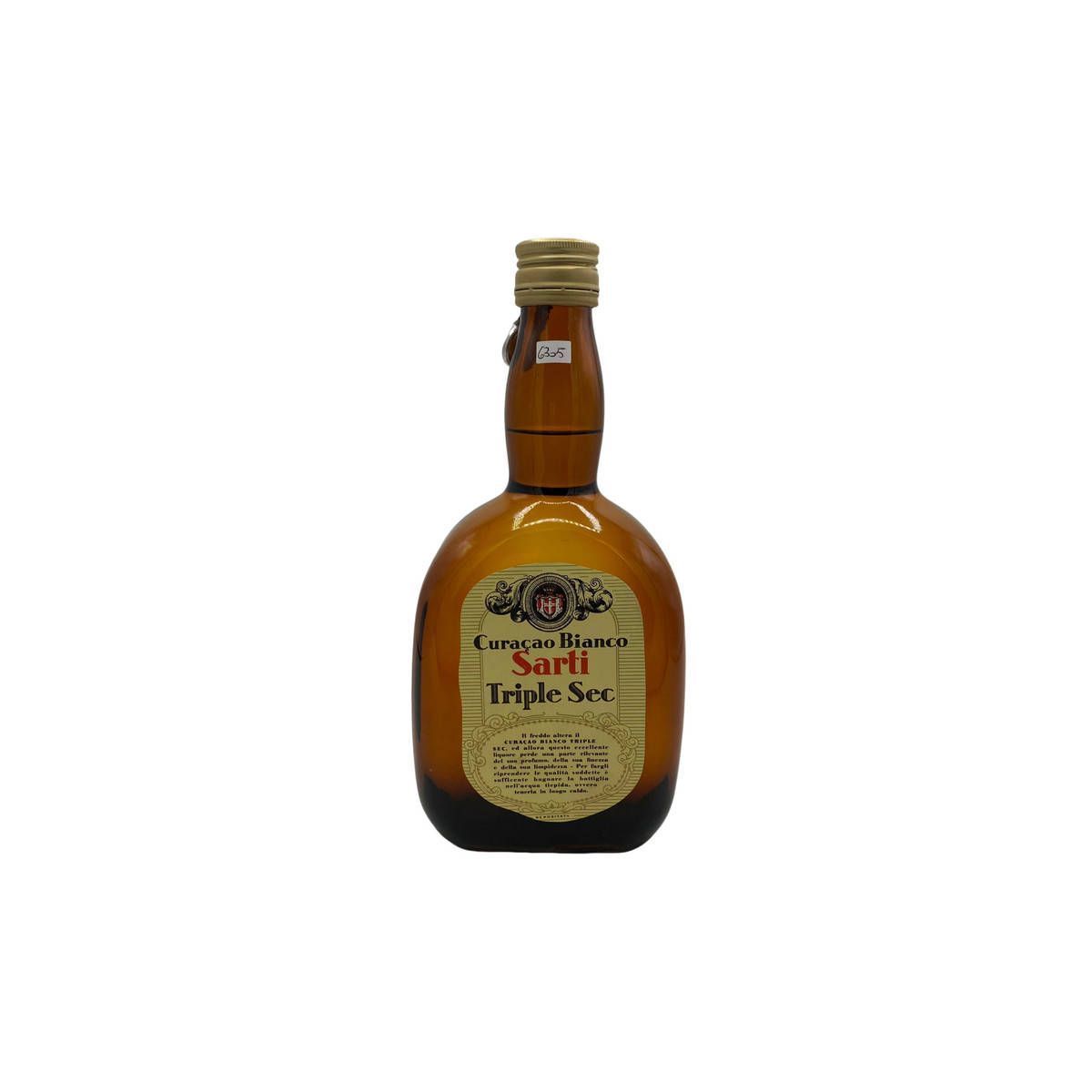 Vintage Bottle - Luigi Sarti & Figli Curacao Bianco Triple Sec 0,75 lt. SIGILLO STELLA - COD. 6305