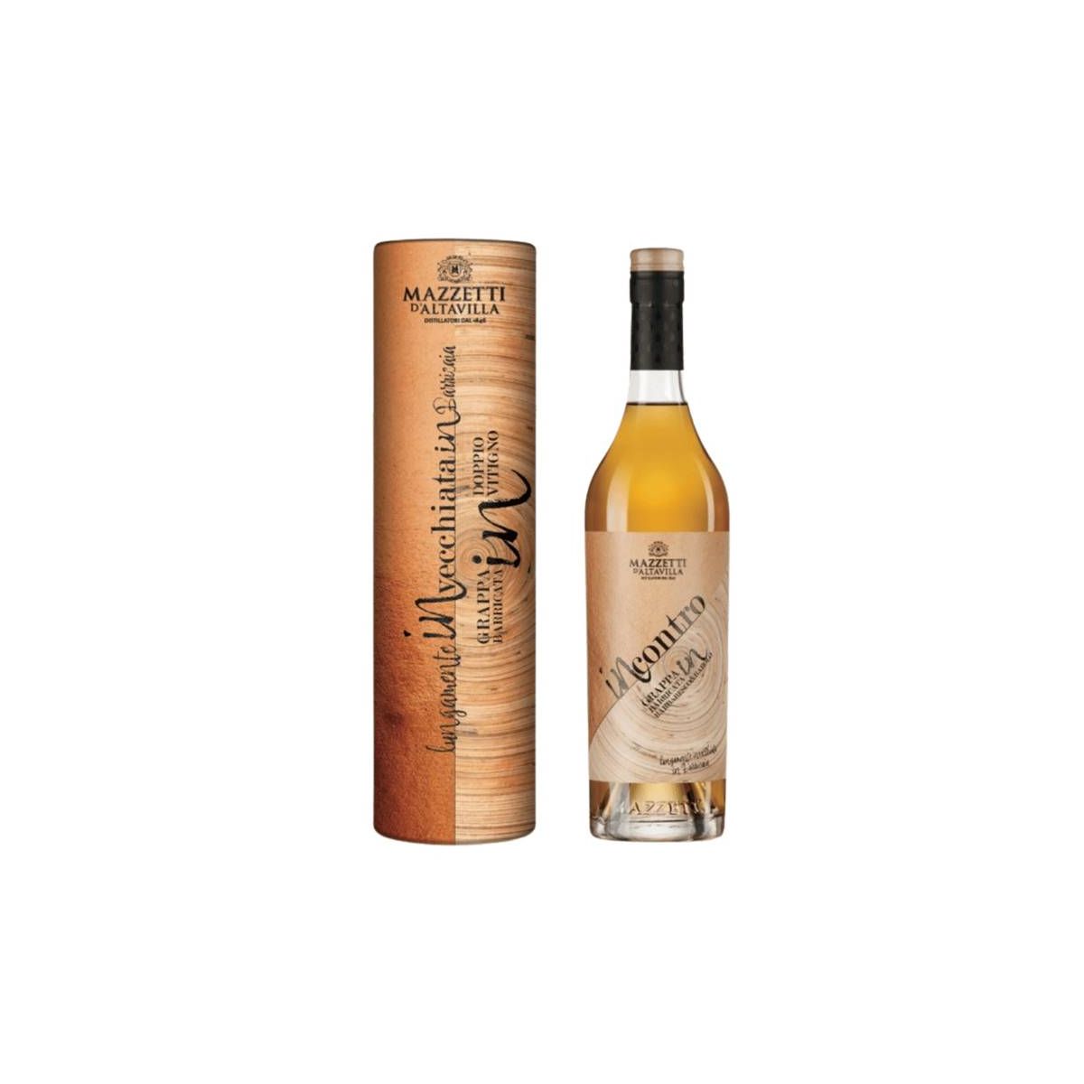 Mazzetti d'Altavilla - Grappa Barricata di Barbaresco e Barolo Incontro 0,70 lt. + Box
