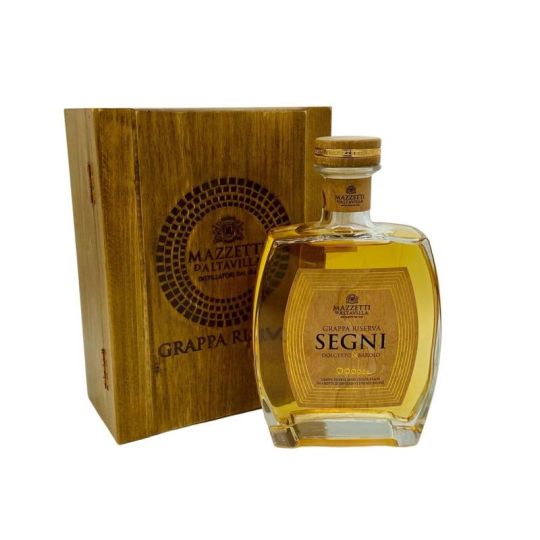Mazzetti d'Altavilla - Grappa Riserva di Dolcetto e Barolo Riserva Segni 0,70 lt. + Box Legno