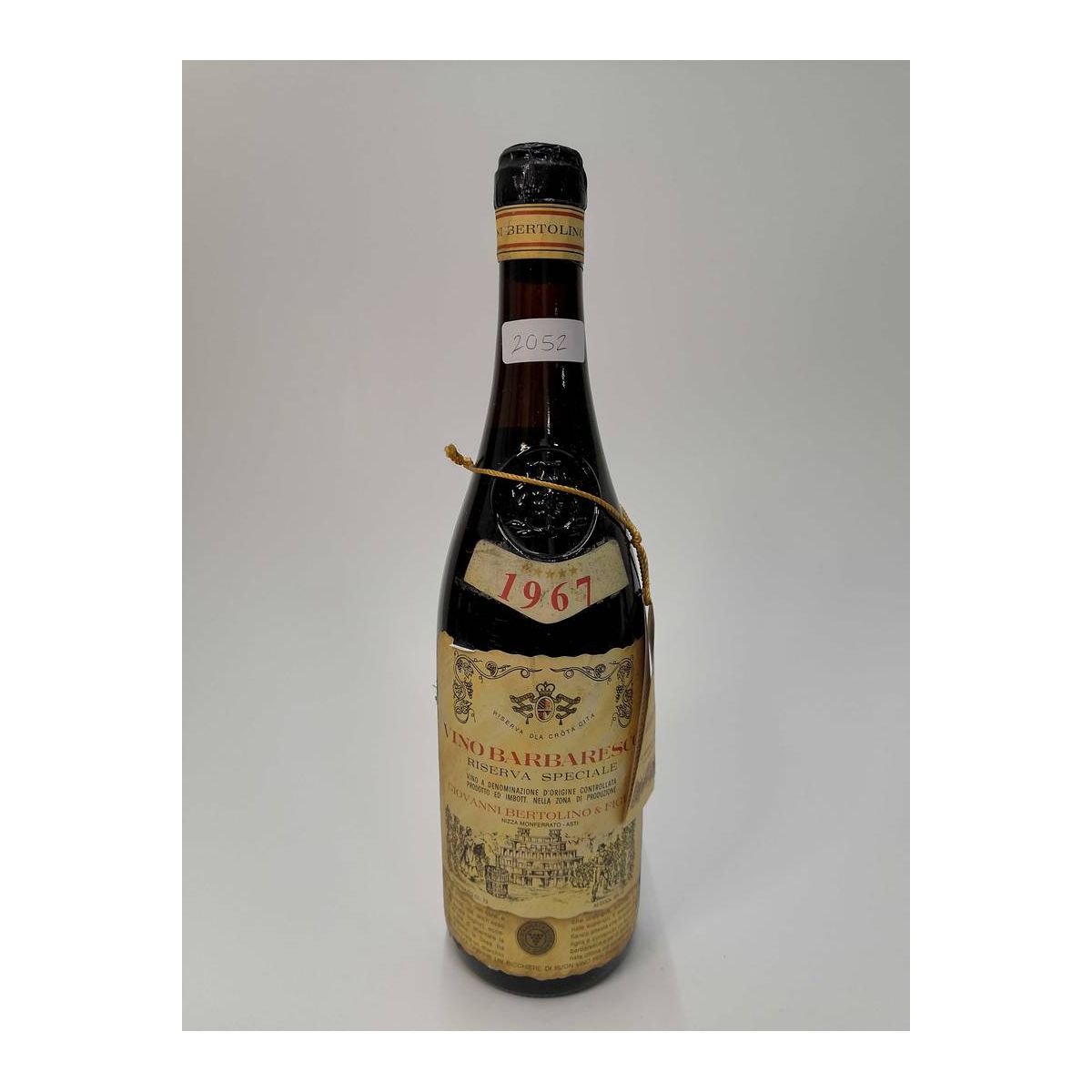 Vintage Bottle - Giovanni Bertolino Barbaresco Riserva Speciale DOC 1967 0,72 lt. - COD. 2052