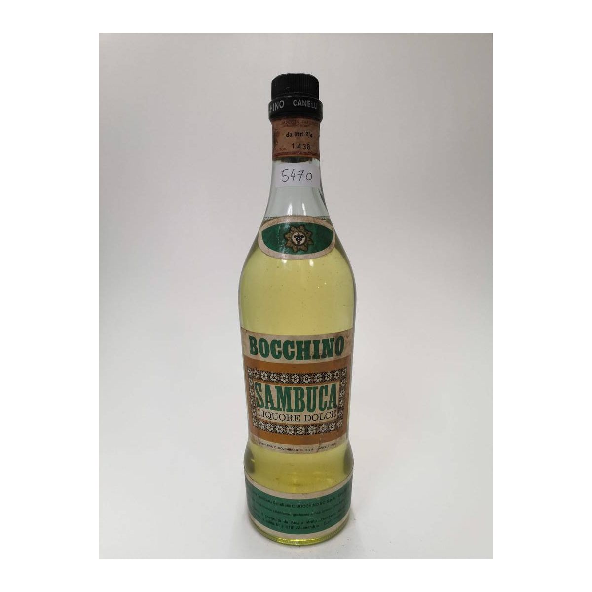 Vintage Bottle - Bocchino Sambuca Liquore Dolce 0,75 lt. - COD. 5470