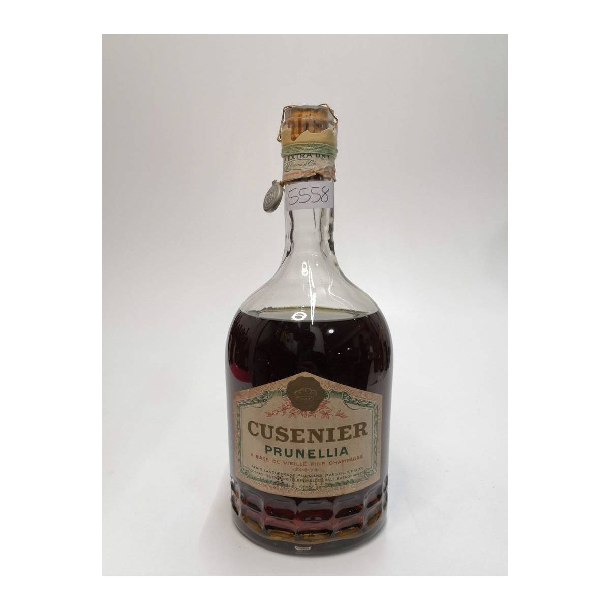 Vintage Bottle - Cusenier Prunellia a base de Vieille Fine Champagne 0,75 lt. SIGILLO MONARCHIA/REGNO - COD. 5558
