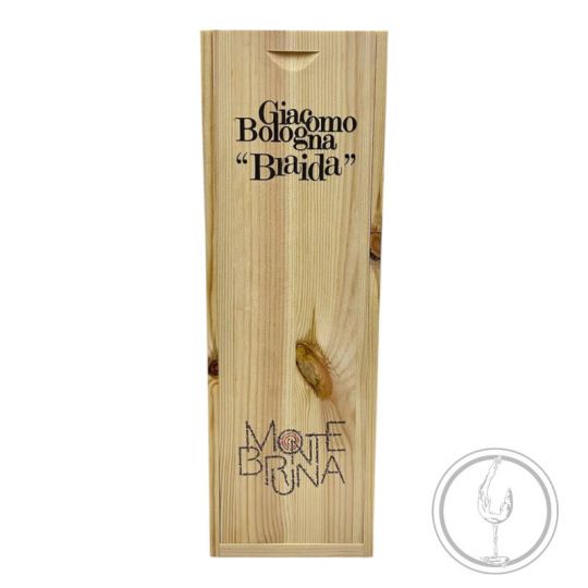 Cassetta Legno VUOTA Braida Barbera Montebruna da 1 bottiglia MAGNUM