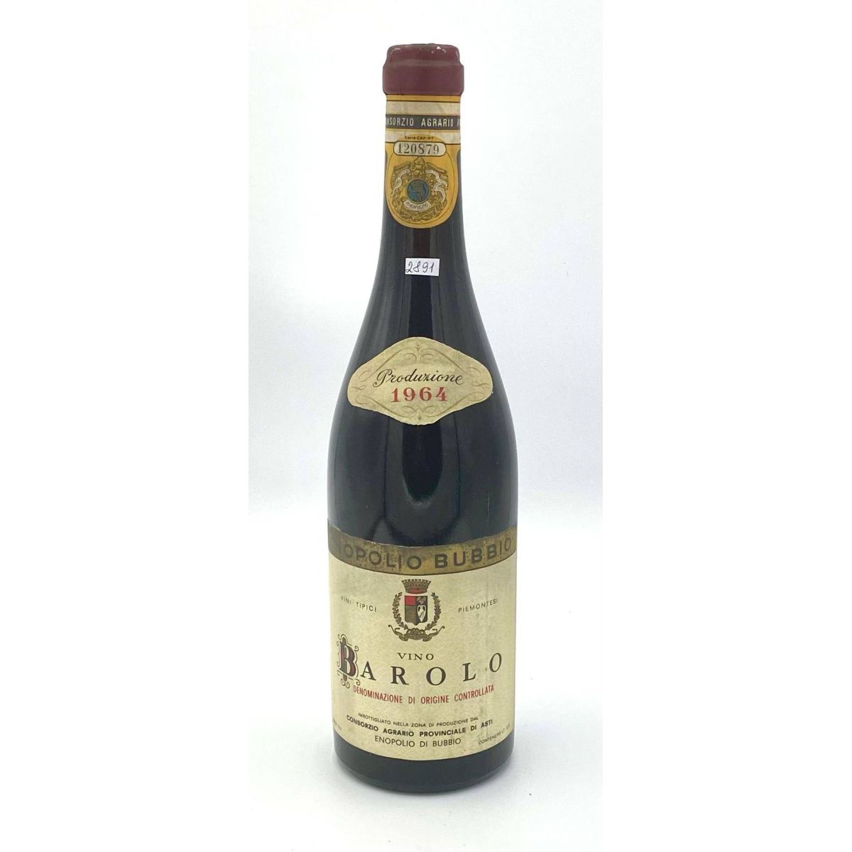 Vintage Bottle - Consorzio Agrario Provinciale di Asti Barolo DOC 1964 0,72 lt. - COD. 2891