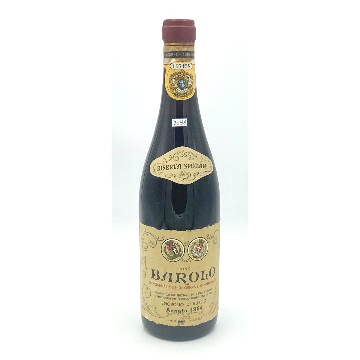 Vintage Bottle - Enopolio di Bubbio Barolo Riserva Speciale DOC 1964 0,72 lt. - COD. 2896