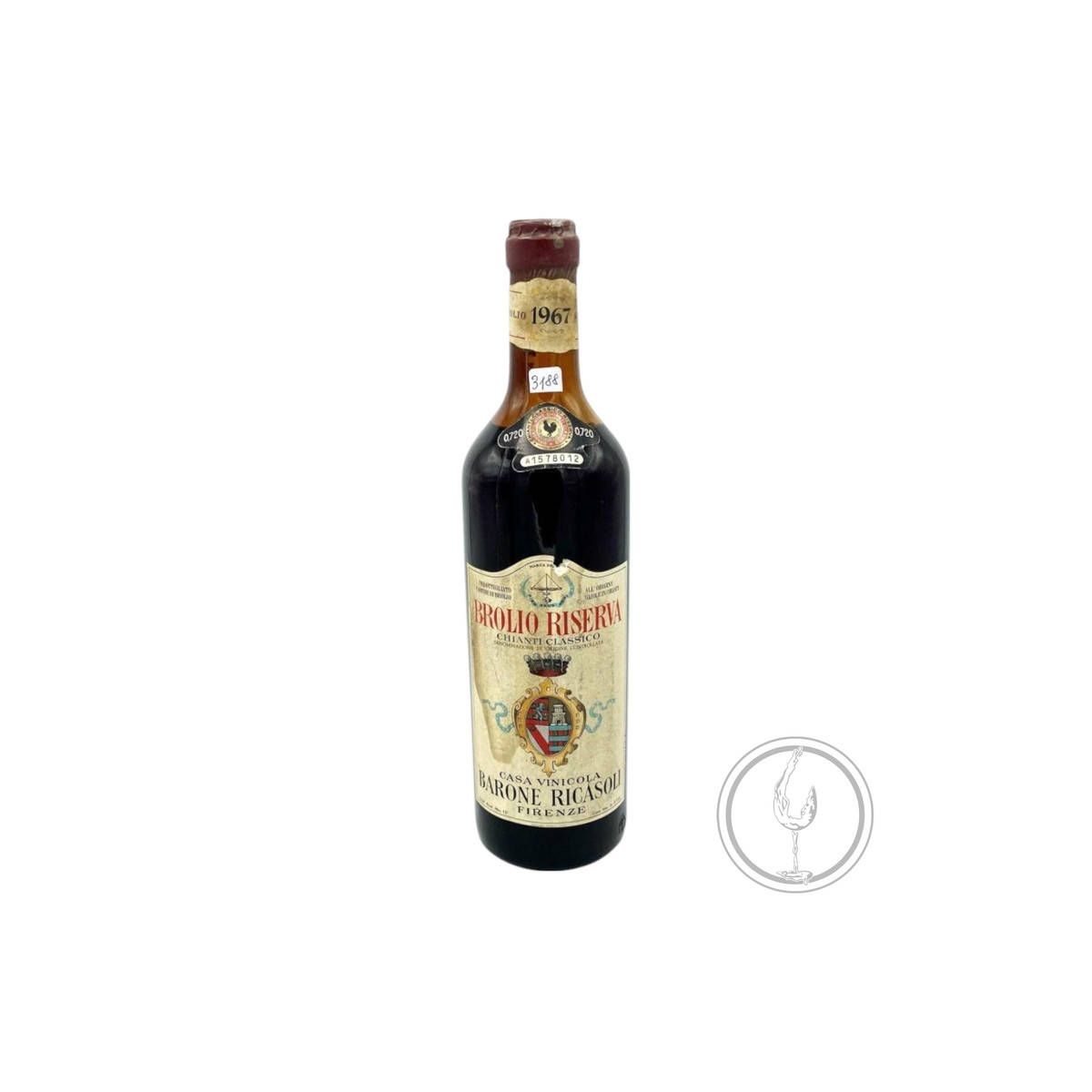 Vintage Bottle - Barone Ricasoli Chianti Classico Brolio Riserva DOC 1967 0,72 lt. - COD. 3188