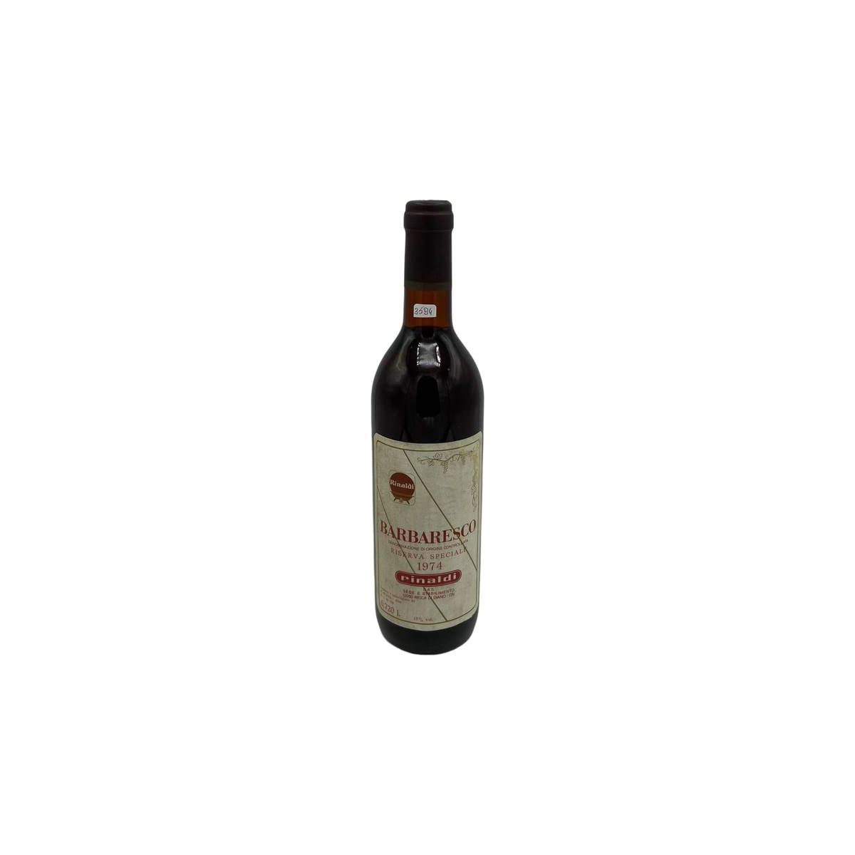 Vintage Bottle - Rinaldi Barbaresco Riserva Speciale DOC 1974 0,72 lt. - COD. 3594