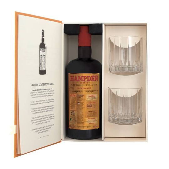 Hampden Distillery - Pure Single Jamaica Rum HLCF Classic Overproof Coffret + 2 Bicchieri 0,70 lt.