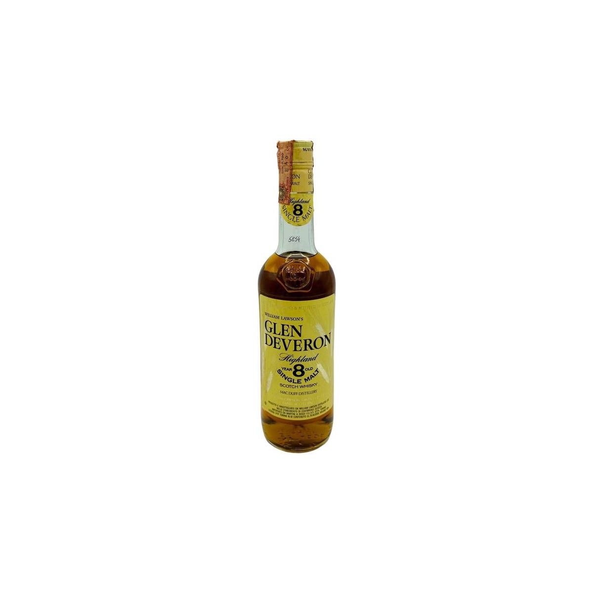 William Lawson's - Mac Duff Glen Deveron Highland Single Malt 8 y Whisky 0,75 lt. LOW LEVEL - COD. 5854