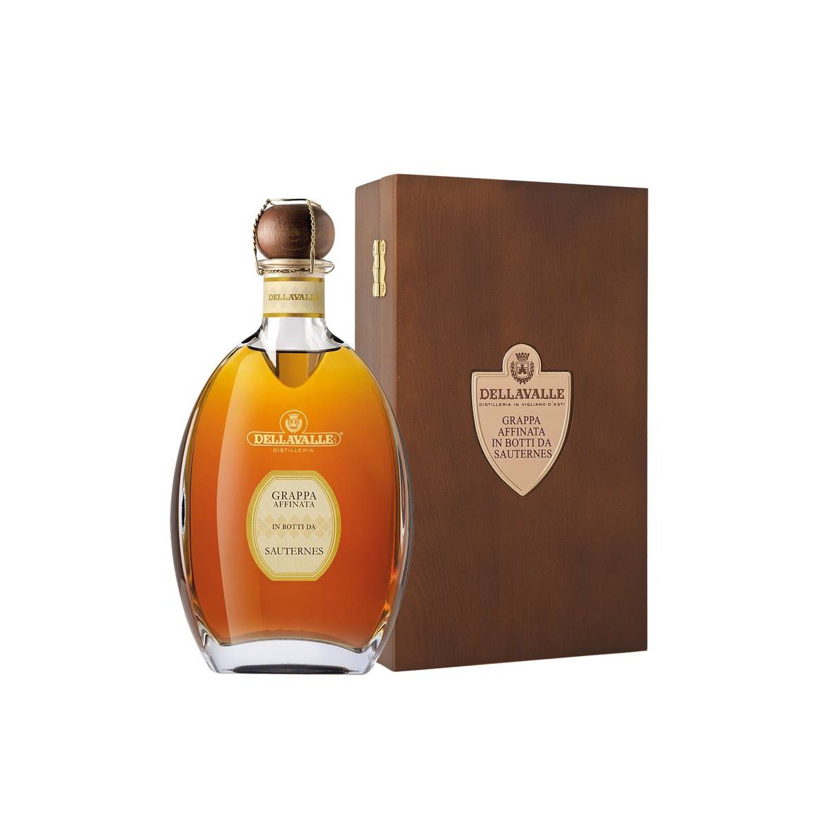 Distilleria Dellavalle - Grappa Affinata in Botti Sauternes 2005 0,70 lt. + Box Legno