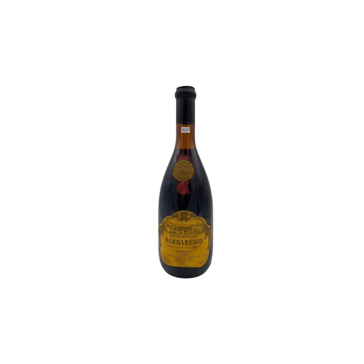 Vintage Bottle - Poderi Scanavino Barbaresco DOC 1980 0,75 lt. - COD. 4661