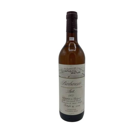 Vintage Bottle - Ceretto Barbaresco DOC Asili 1977 0,75 lt. CLEAR COLOR - COD. 4909