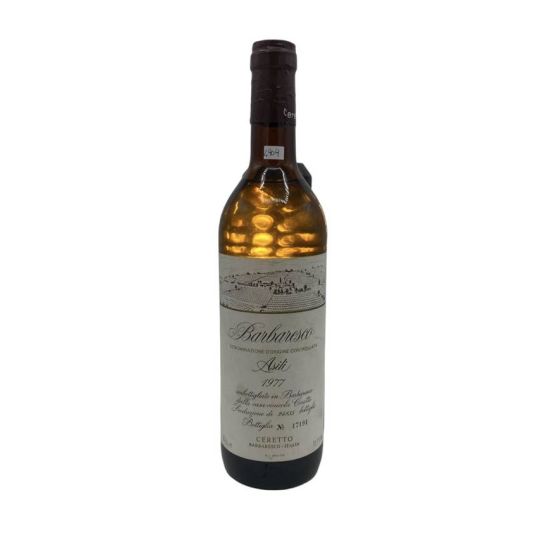 Vintage Bottle - Ceretto Barbaresco DOC Asili 1977 0,75 lt. CLEAR COLOR - COD. 4909